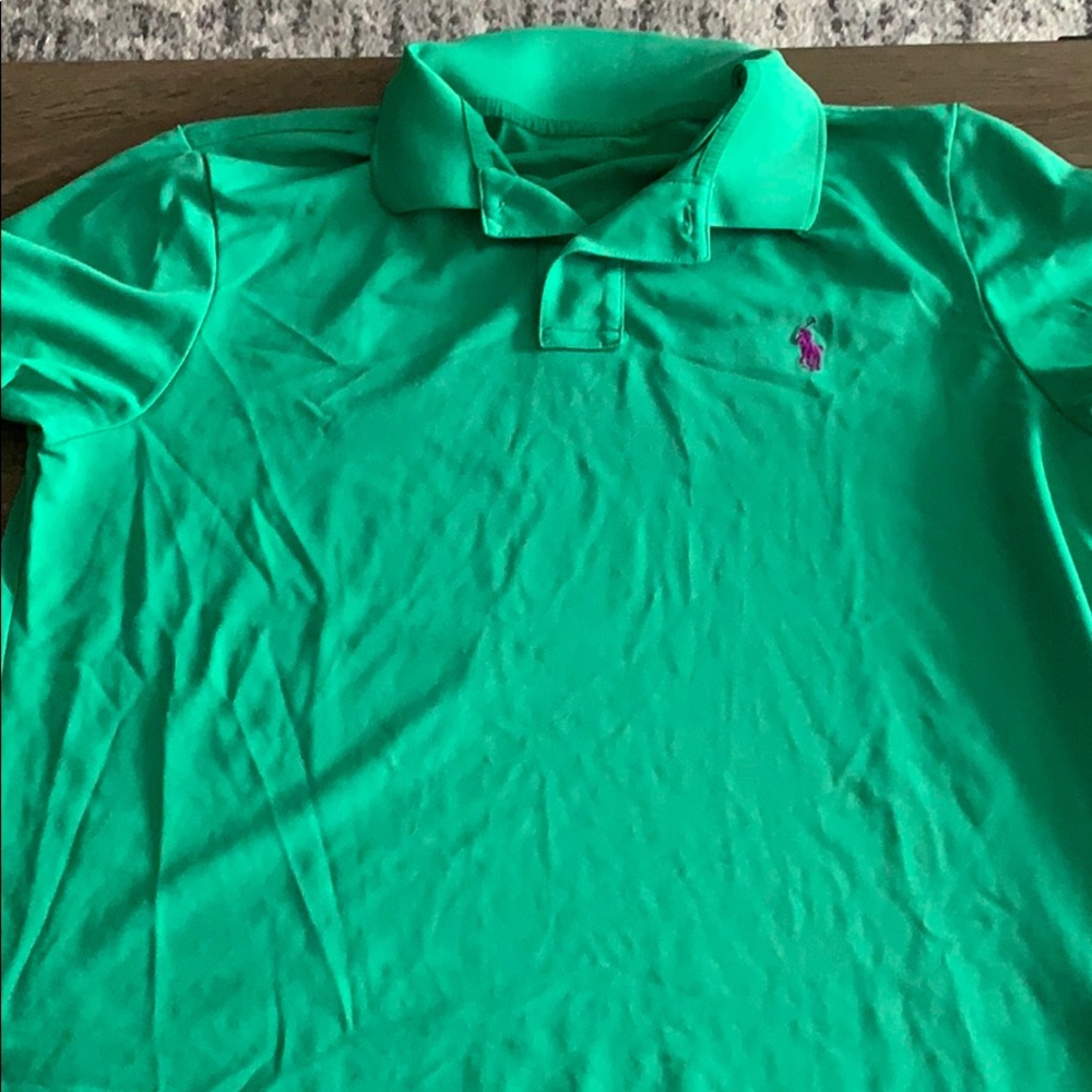 Green polo Ralph Lauren performance polo